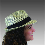 Tumi Striped Trilby Panama Hat