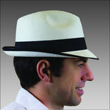 Tumia White Trilby Panama Hat